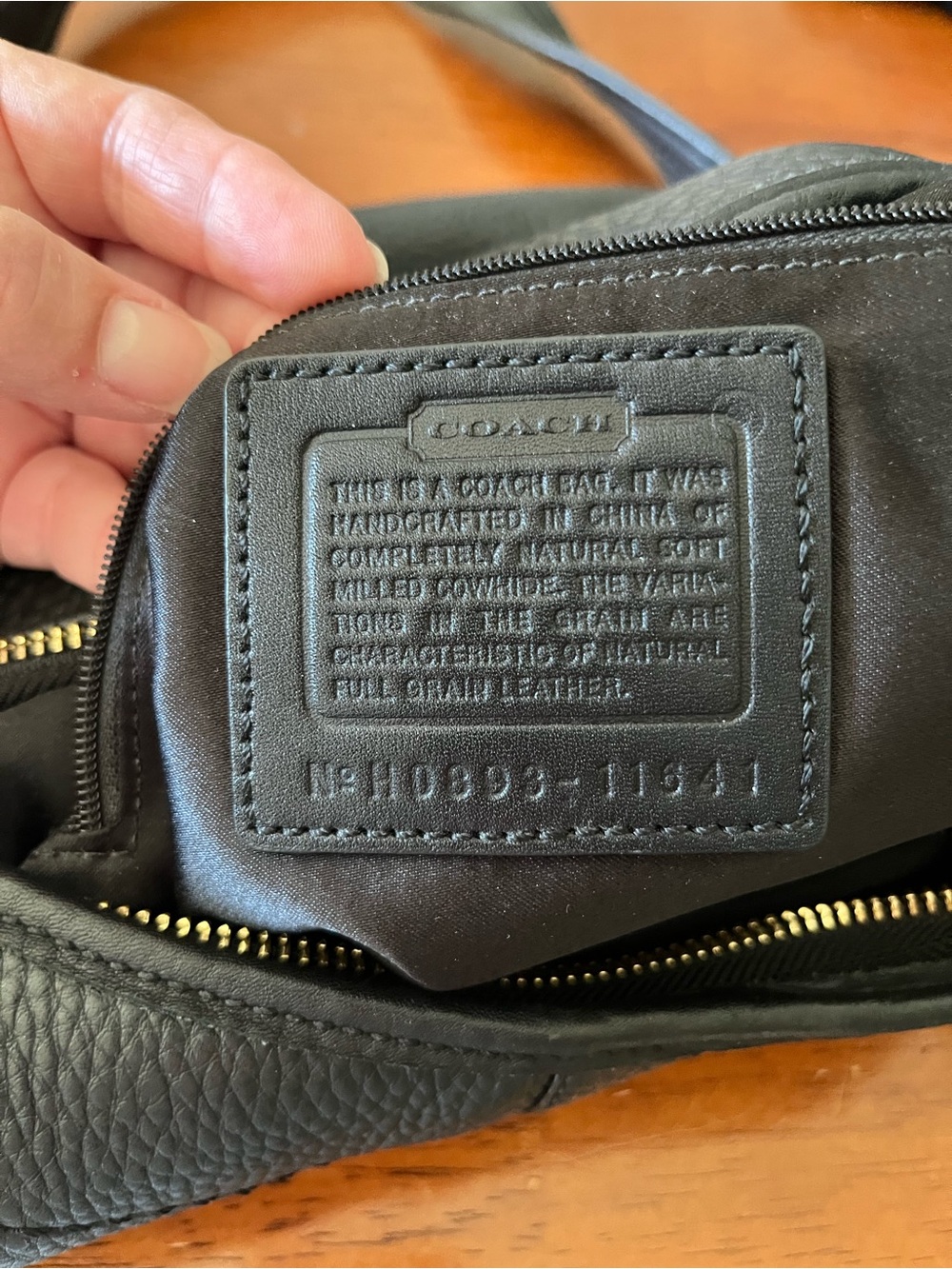COACH Black Pebbled Leather Ergo Shoulder Bag - Picture 10 of 10